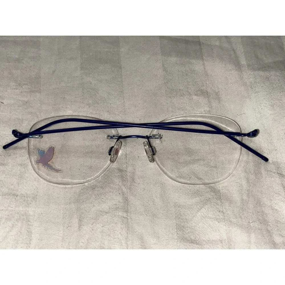 New Maui Jim  Blue Rimless MJO2005 50[]17 140 Eyeglass Frames Japan